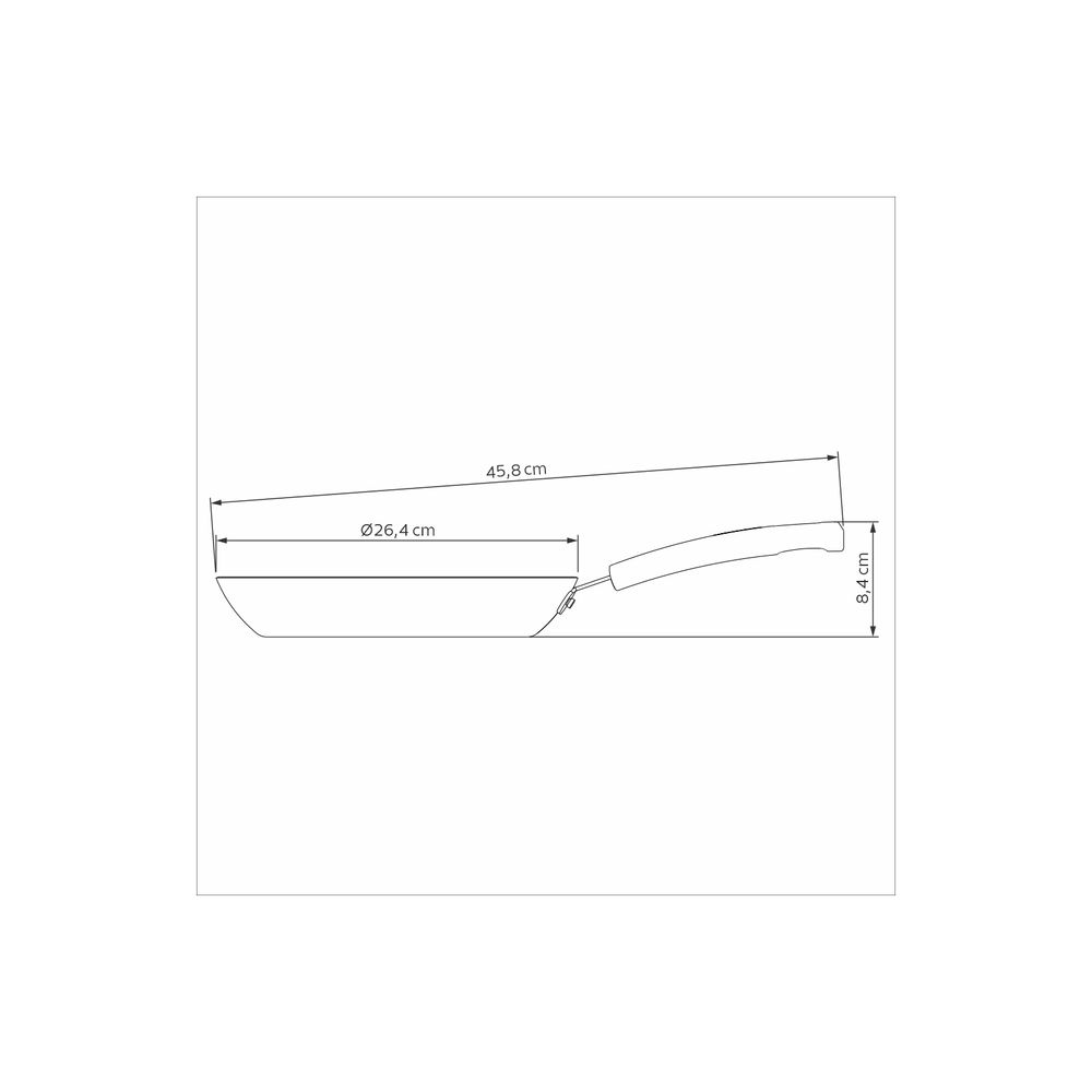 Sartén Tramontina Sicília en Aluminio con Revestimiento Interno y Externo en Antiadherente Starflon Excellent Azul 26 cm 1,8 L
